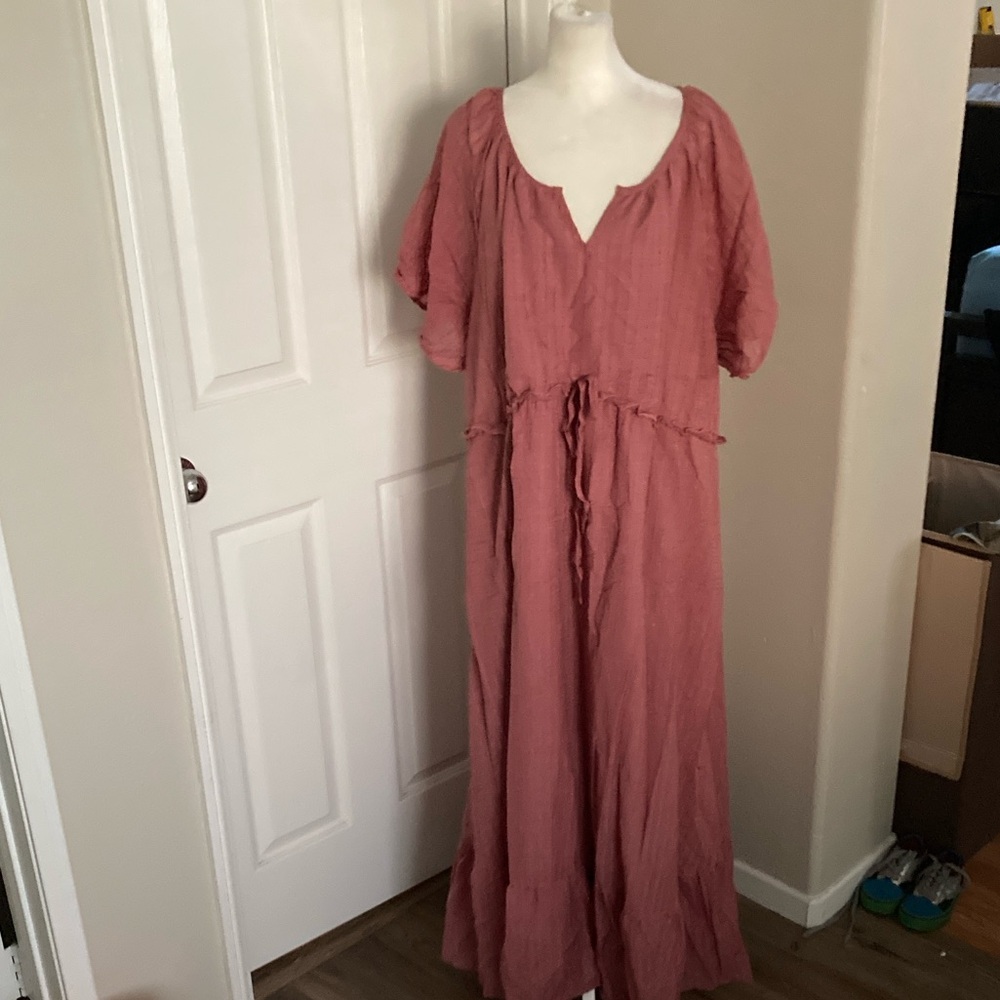 BloomChic Pink Boho Dress Sz 26 NWT - Picture 2 of 6